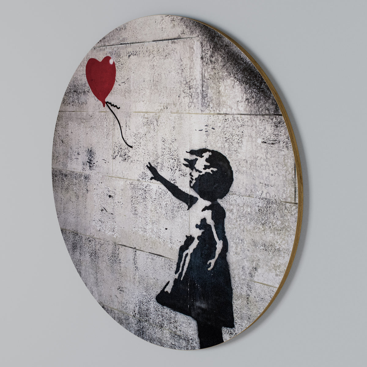 BALLON GIRL (BANKSY) Arte de Parede Redonda