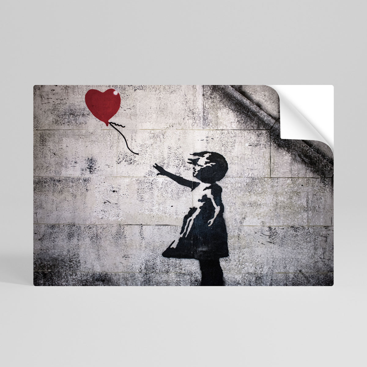 BALLON GIRL (BANKSY) Póster Autocolante Horizontal