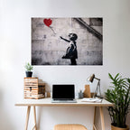 BALLON GIRL (BANKSY) Peel and Stick Horizontal Poster