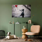 BALLON GIRL (BANKSY) Peel and Stick Horizontal Poster