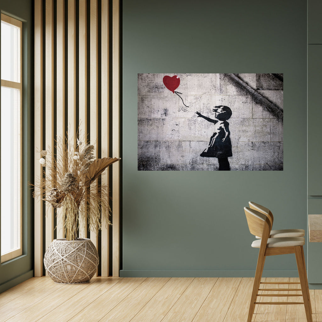 BALLON GIRL (BANKSY) Peel and Stick Horizontal Poster