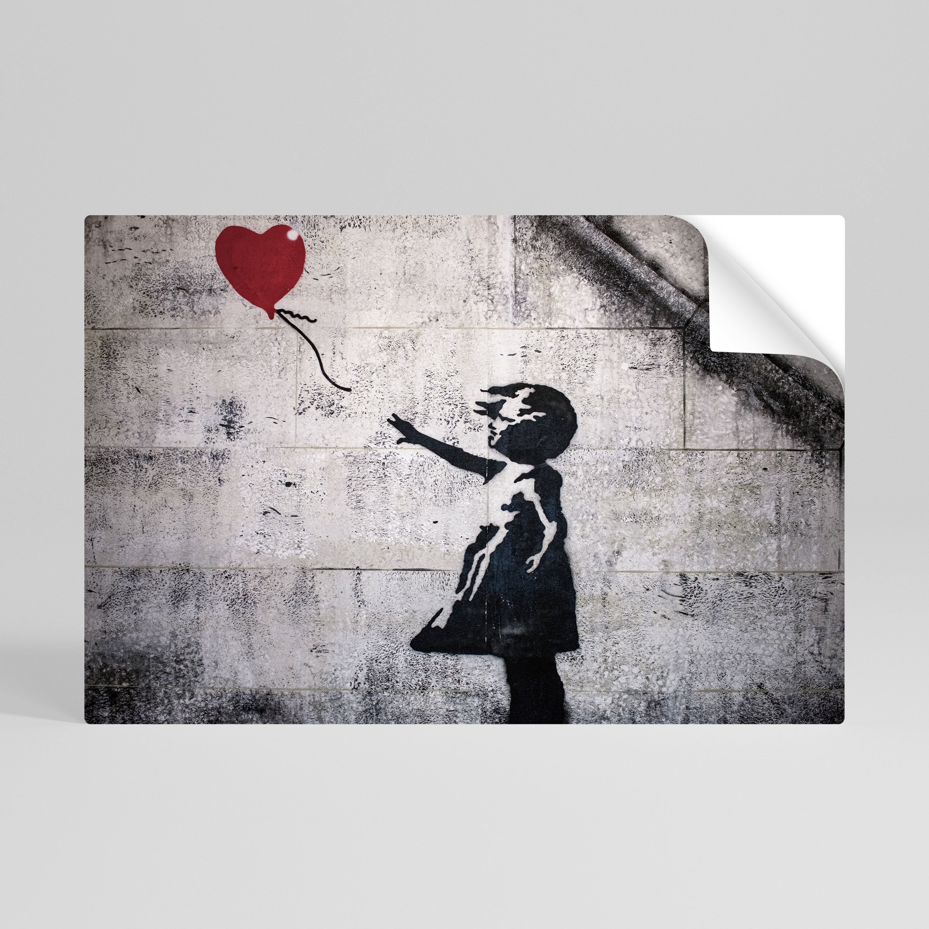 BALLON GIRL (BANKSY) Póster Autocolante Horizontal