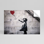 BALLON GIRL (BANKSY) Peel and Stick Horizontal Poster