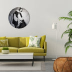 SWEEPING UNDER (BANKSY) Round Wall Art