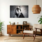 SWEEPING UNDER (BANKSY) Peel and Stick Horizontal Poster