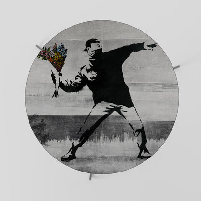 FLOWER BOMBER (BANKSY) Mesa de Centro