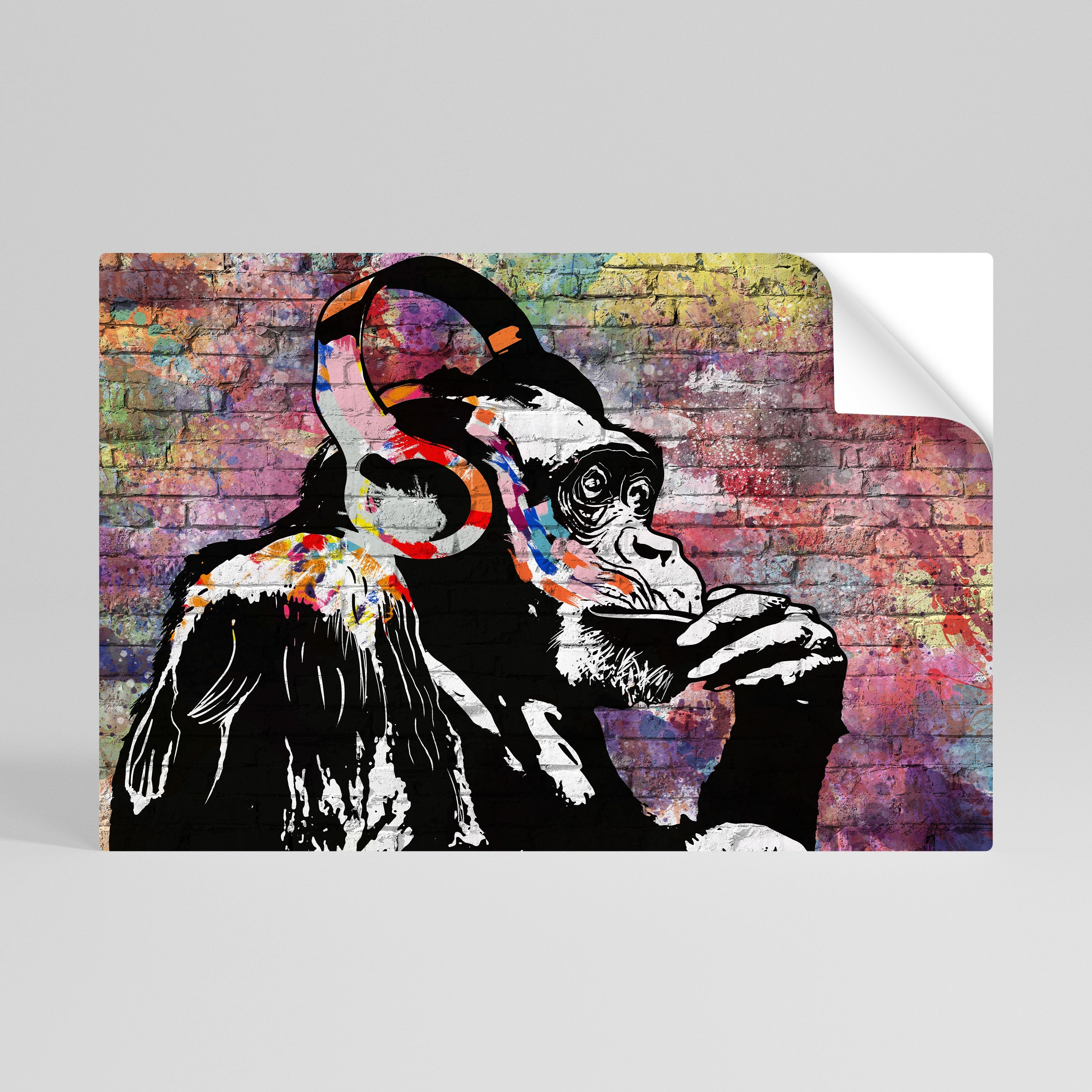 APISH LISTENER Peel and Stick Horizontal Poster