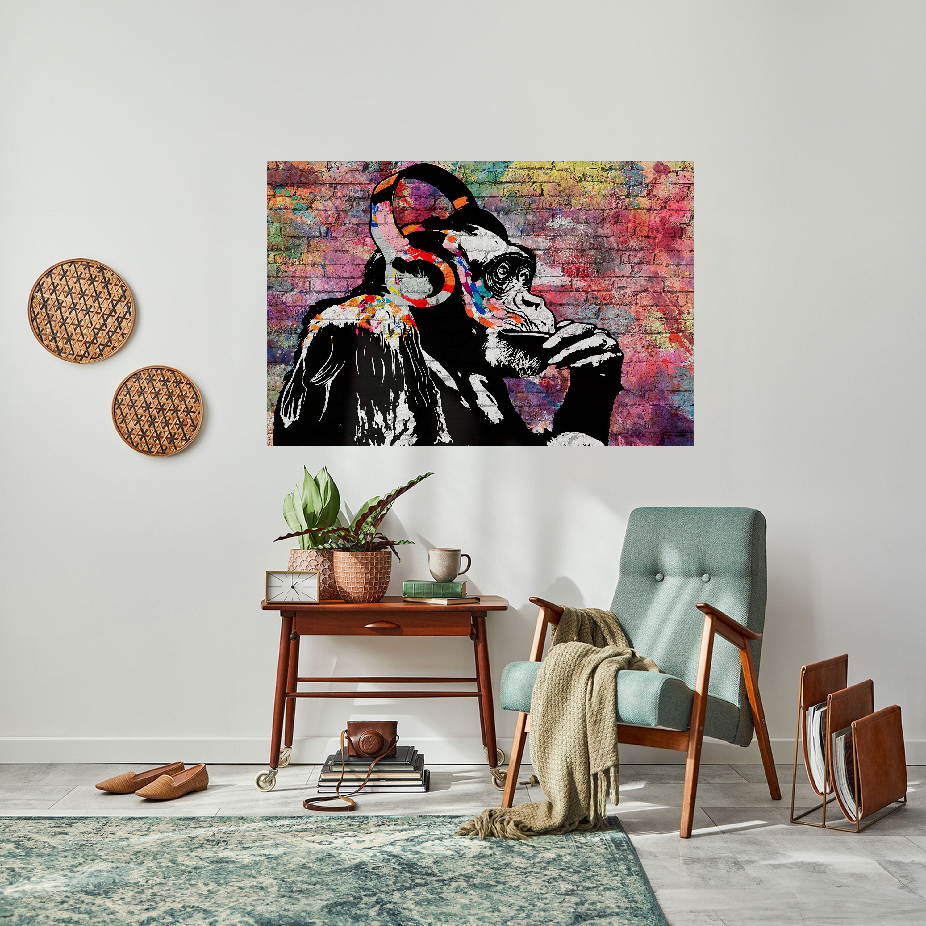 APISH LISTENER Peel and Stick Horizontal Poster