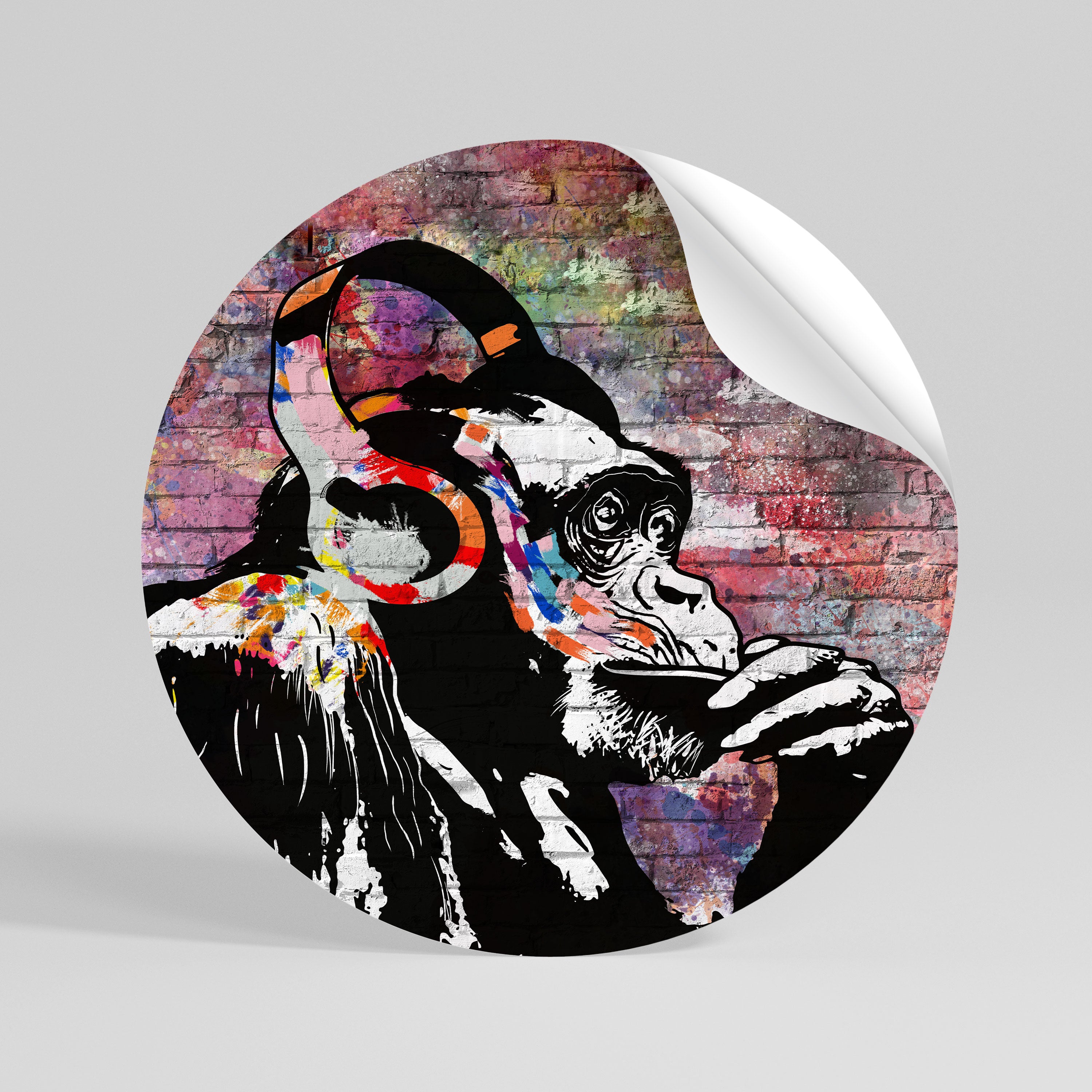 APISH LISTENER Autocolante Redondo Removível