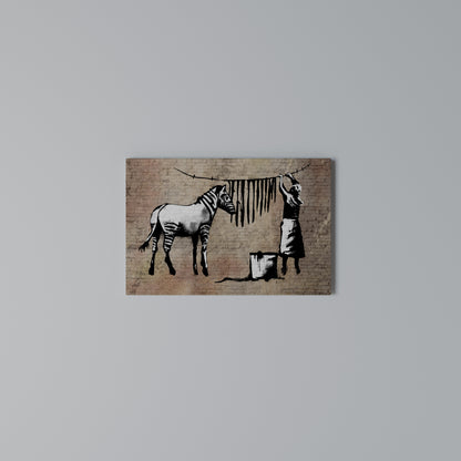 TIDY ZEBRA Horizontal Canvas Print