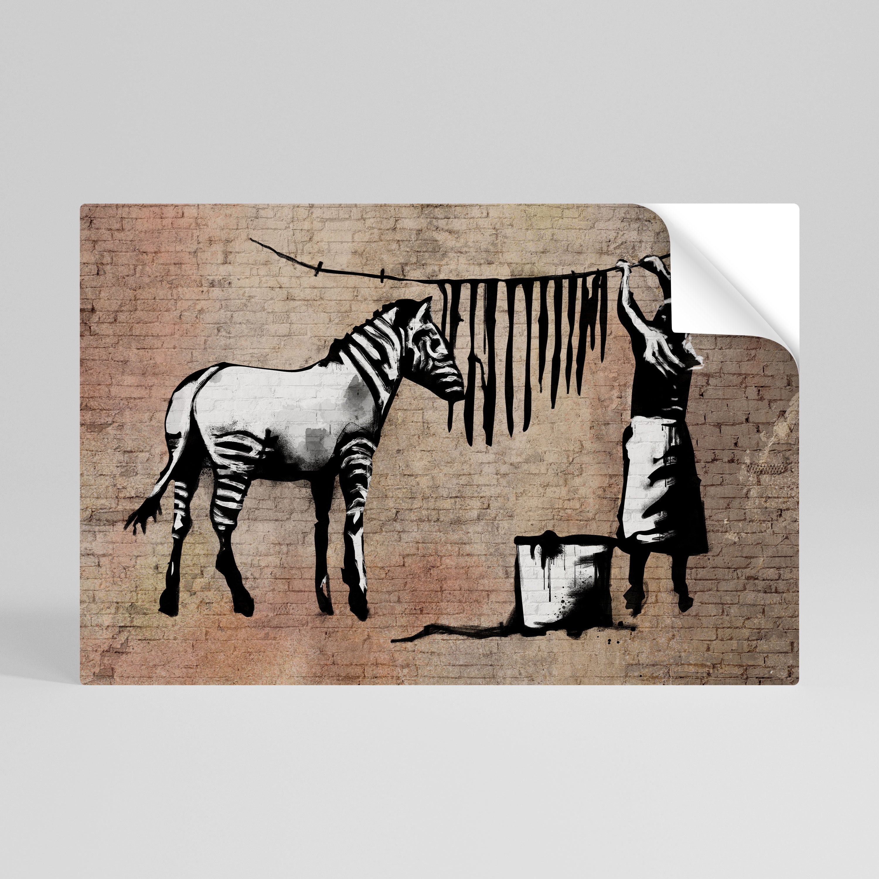 TIDY ZEBRA Póster Autocolante Horizontal