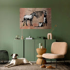 TIDY ZEBRA Peel and Stick Horizontal Poster