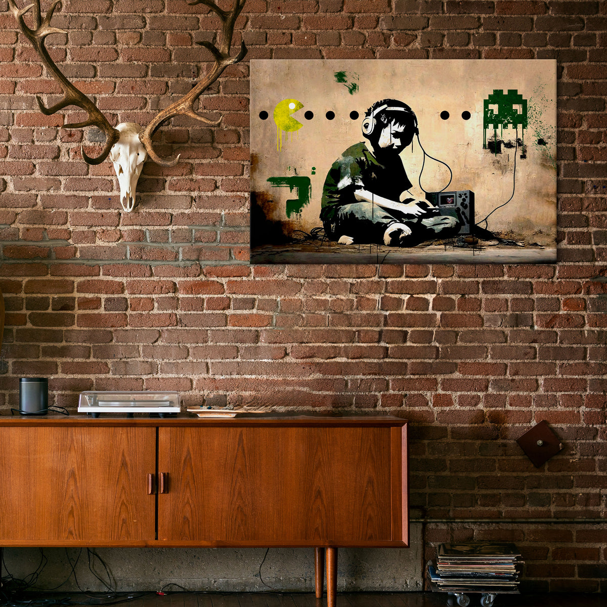 VIRTUAL RETRO REVIVAL Horizontal Canvas Print