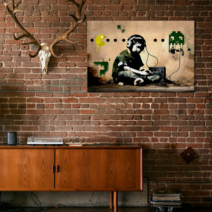 VIRTUAL RETRO REVIVAL Horizontal Canvas Print