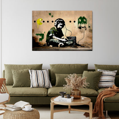 VIRTUAL RETRO REVIVAL Horizontal Canvas Print