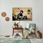 VIRTUAL RETRO REVIVAL Peel and Stick Horizontal Poster