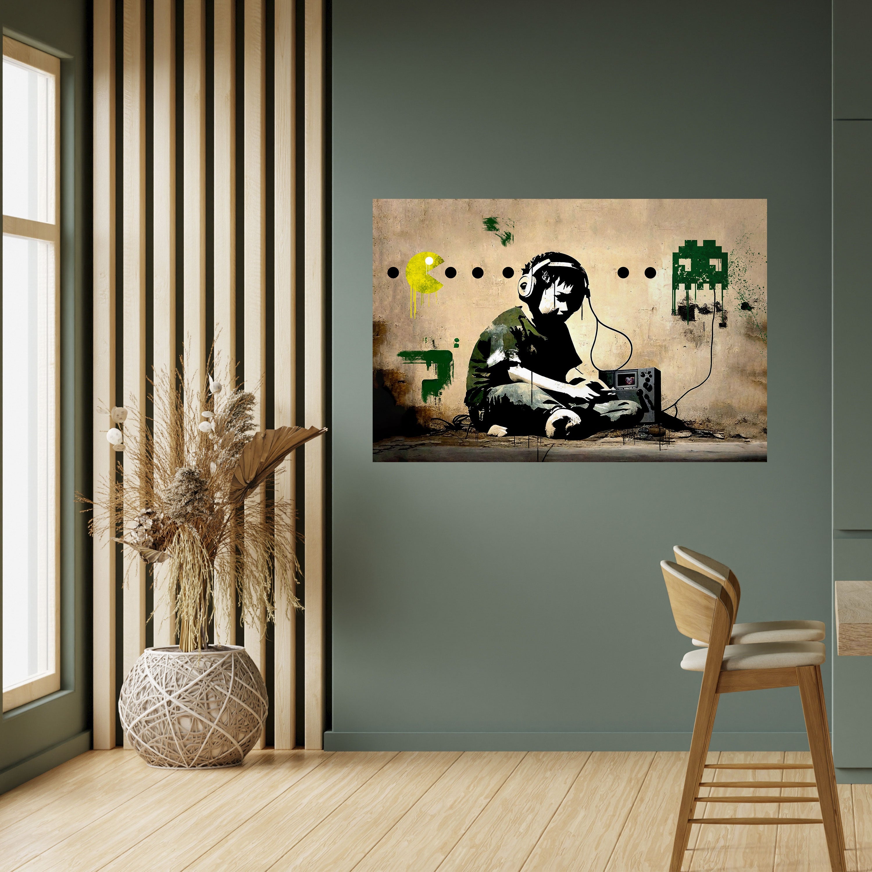 VIRTUAL RETRO REVIVAL Peel and Stick Horizontal Poster