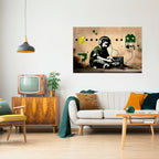 VIRTUAL RETRO REVIVAL Peel and Stick Horizontal Poster