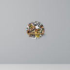 URBAN CANVAS Prateleira Redonda Decorativa em Efeito Carvalho