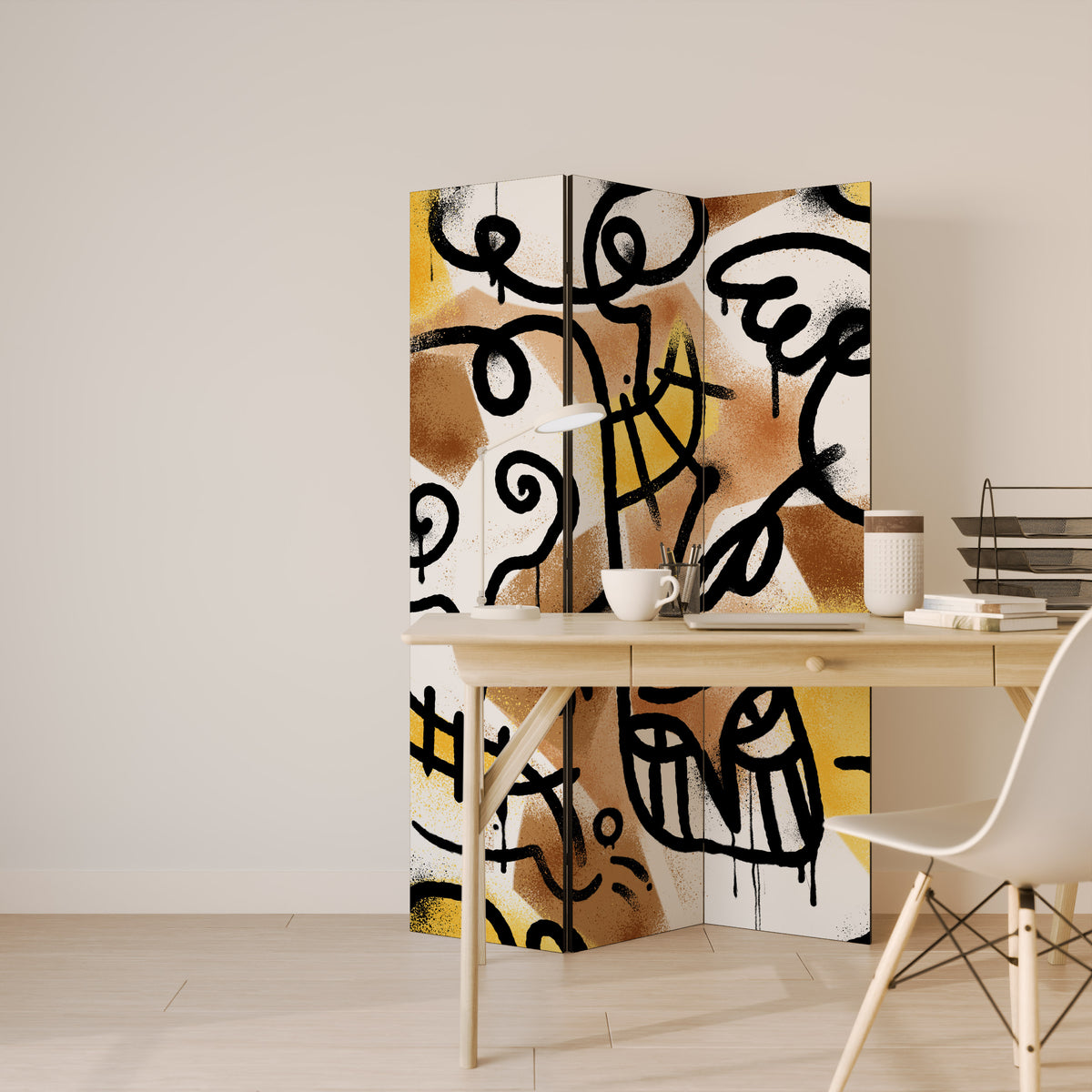 URBAN CANVAS 3-Panel Room Divider