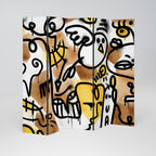 URBAN CANVAS Biombo Decorativo de 5 Painéis