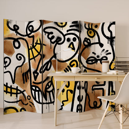 URBAN CANVAS Biombo de 6 Painéis