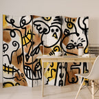 URBAN CANVAS Decorative 6-Panel Room Divider