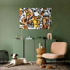 URBAN CANVAS Peel and Stick Horizontal Poster