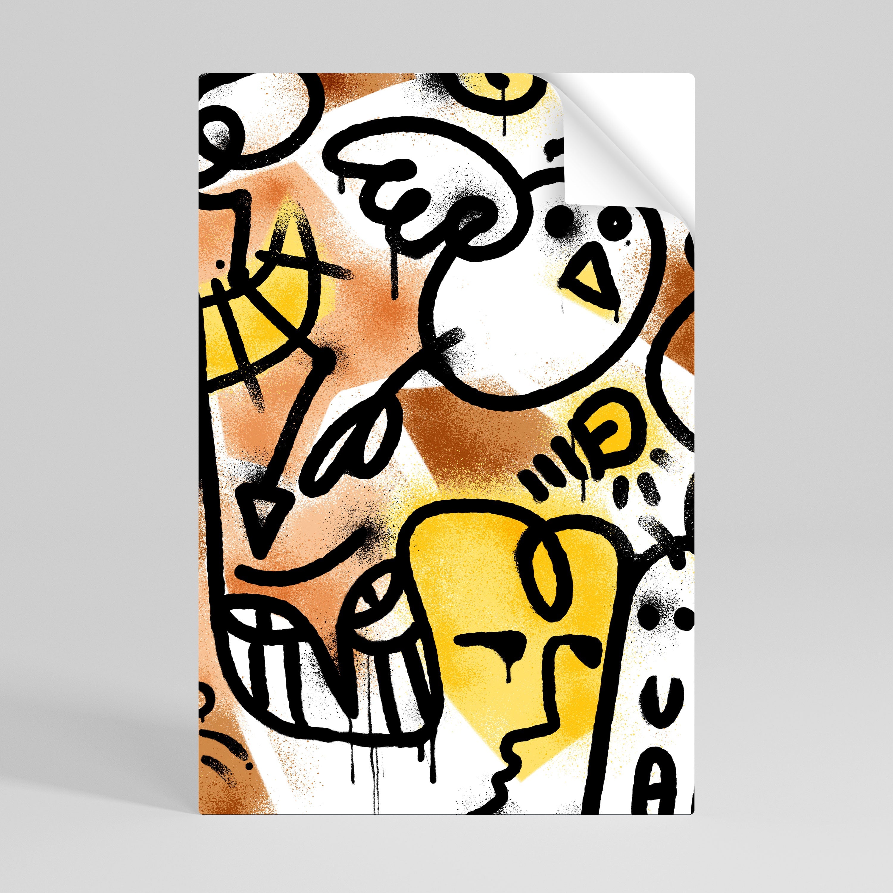 URBAN CANVAS Poster Vertical Autocolante