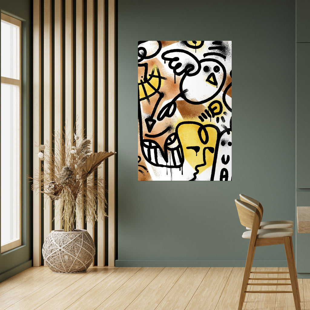 URBAN CANVAS Peel and Stick Vertical Poster