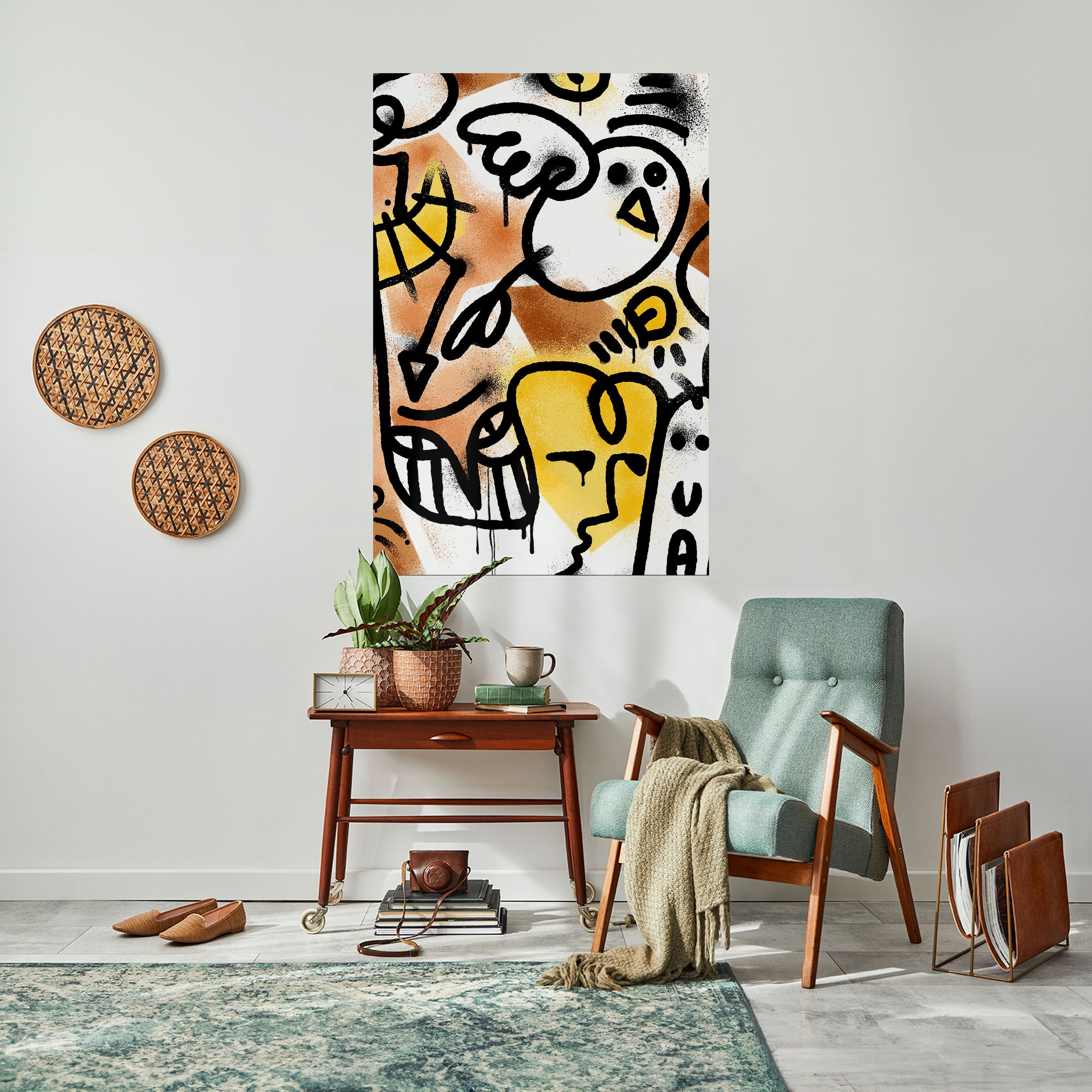 URBAN CANVAS Poster Vertical Autocolante