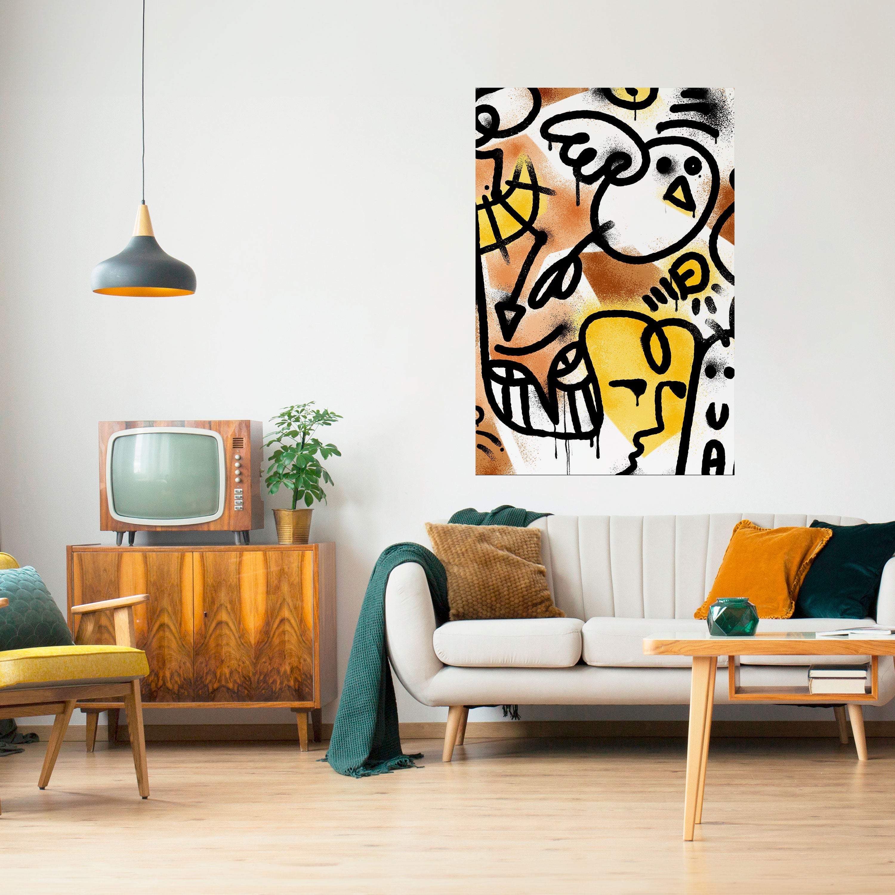 URBAN CANVAS Poster Vertical Autocolante