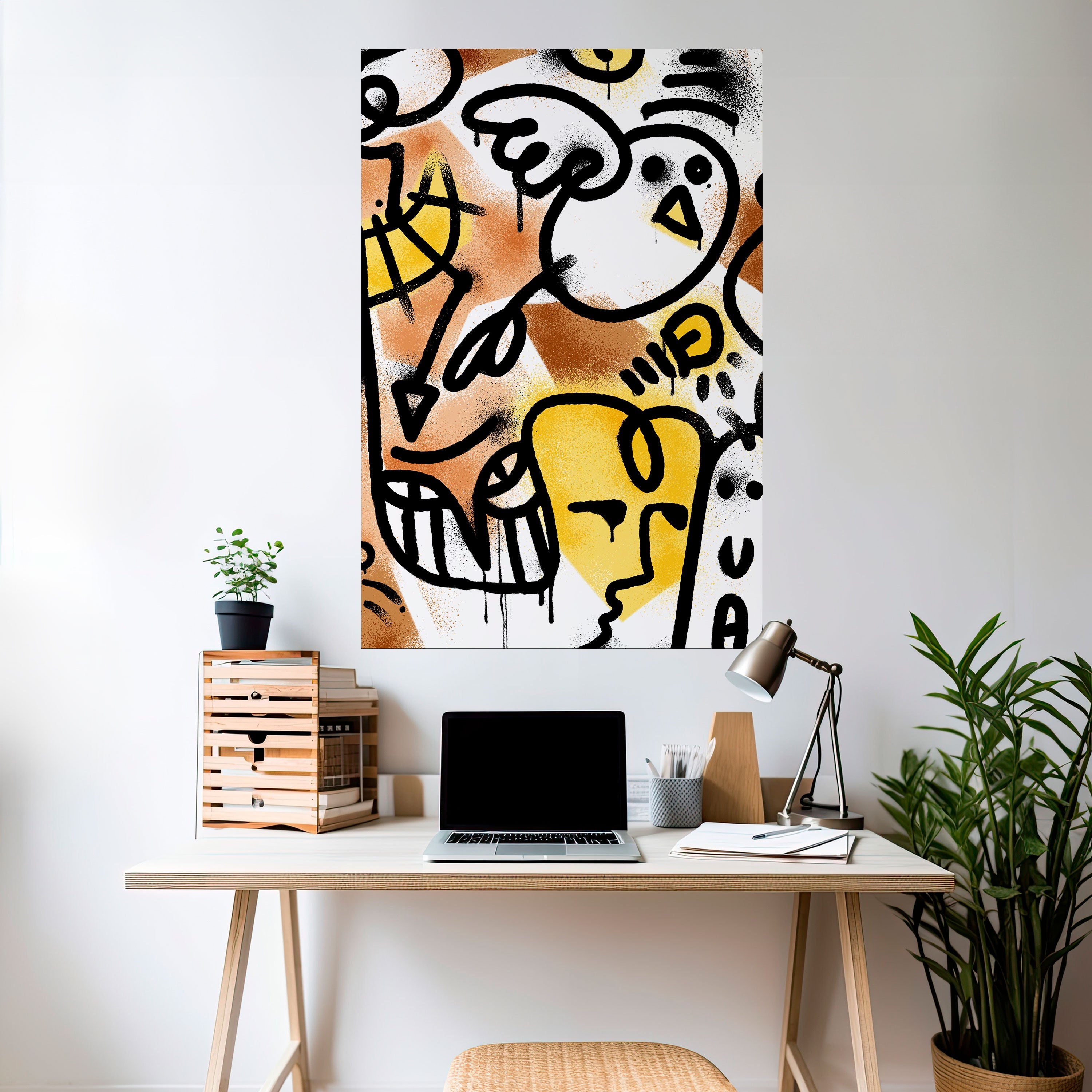 URBAN CANVAS Peel and Stick Vertical Poster