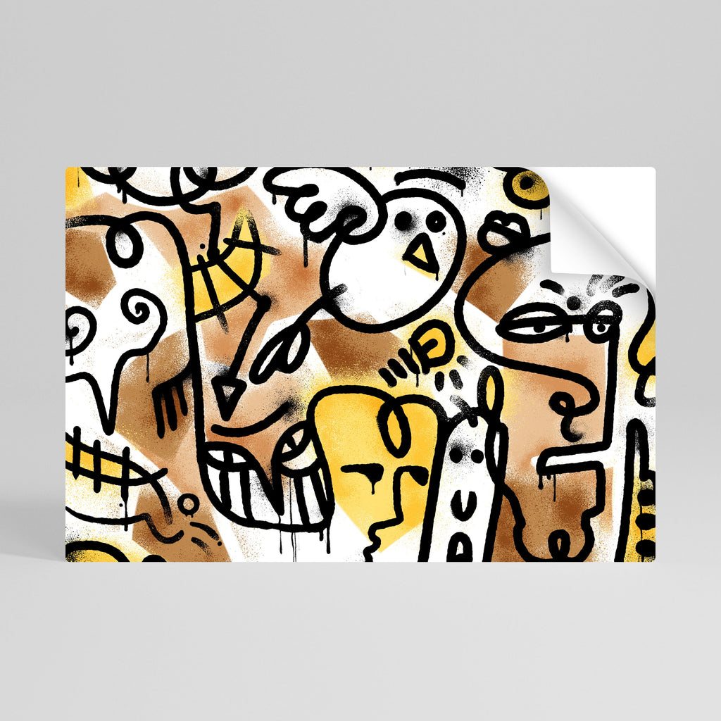 URBAN CANVAS Peel and Stick Horizontal Poster