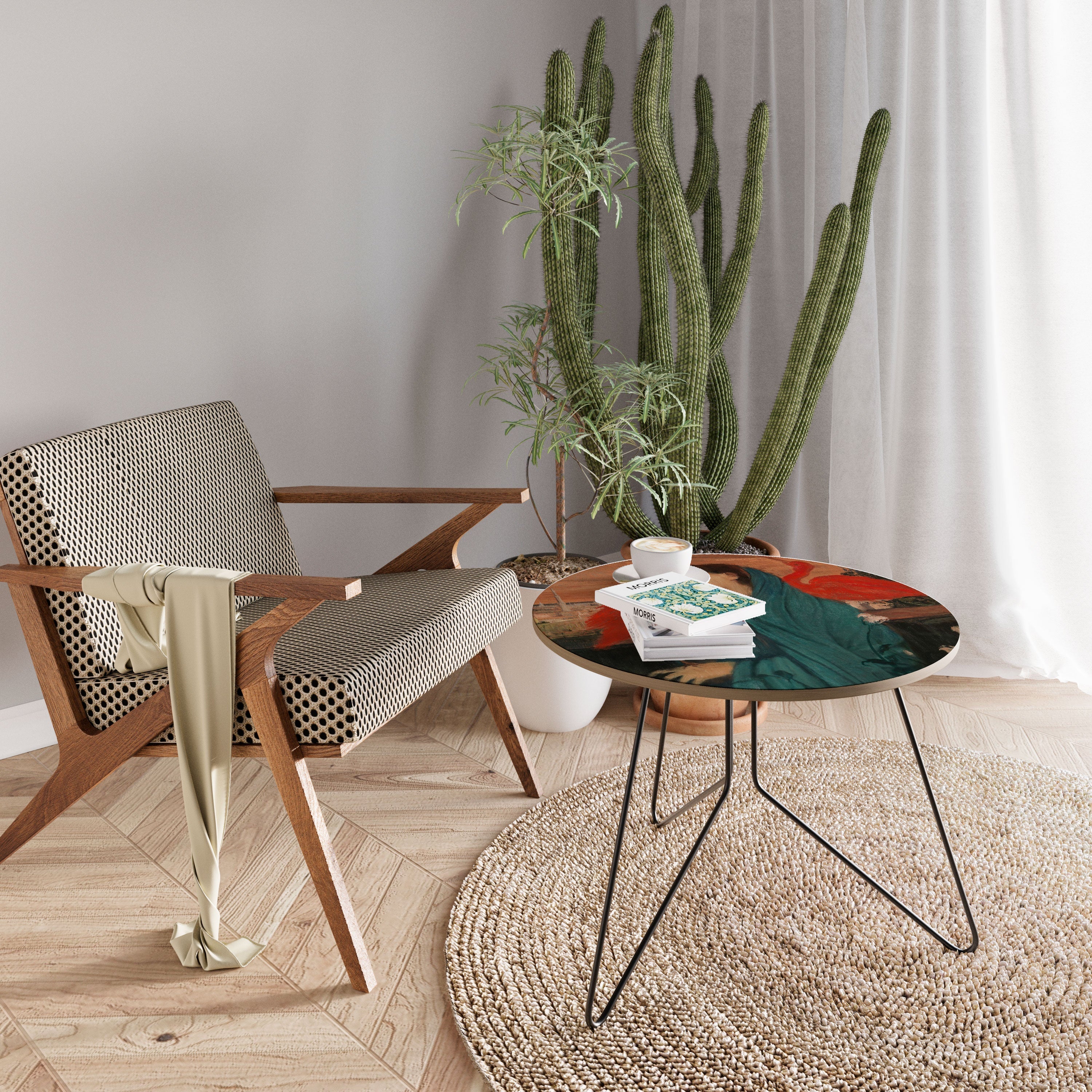 YOUNG WOMAN WITH IBIS Mesa de Centro 69