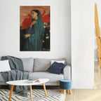 YOUNG WOMAN WITH IBIS Peel and Stick Vertical Poster