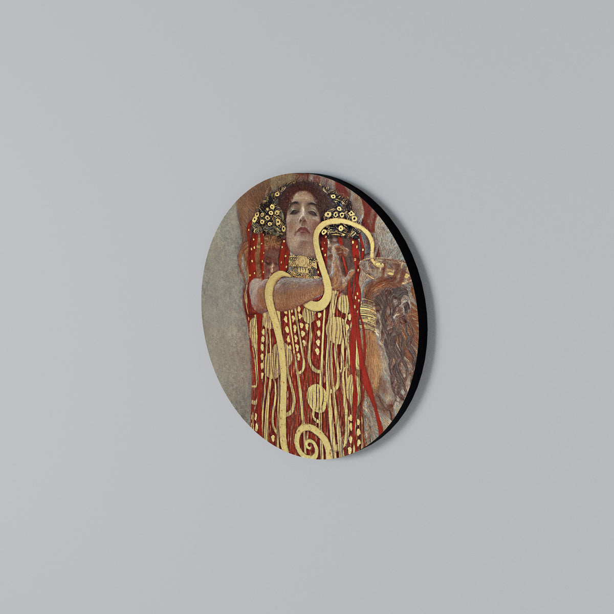 HYGIEIA BY KLIMT Arte de Parede Redonda