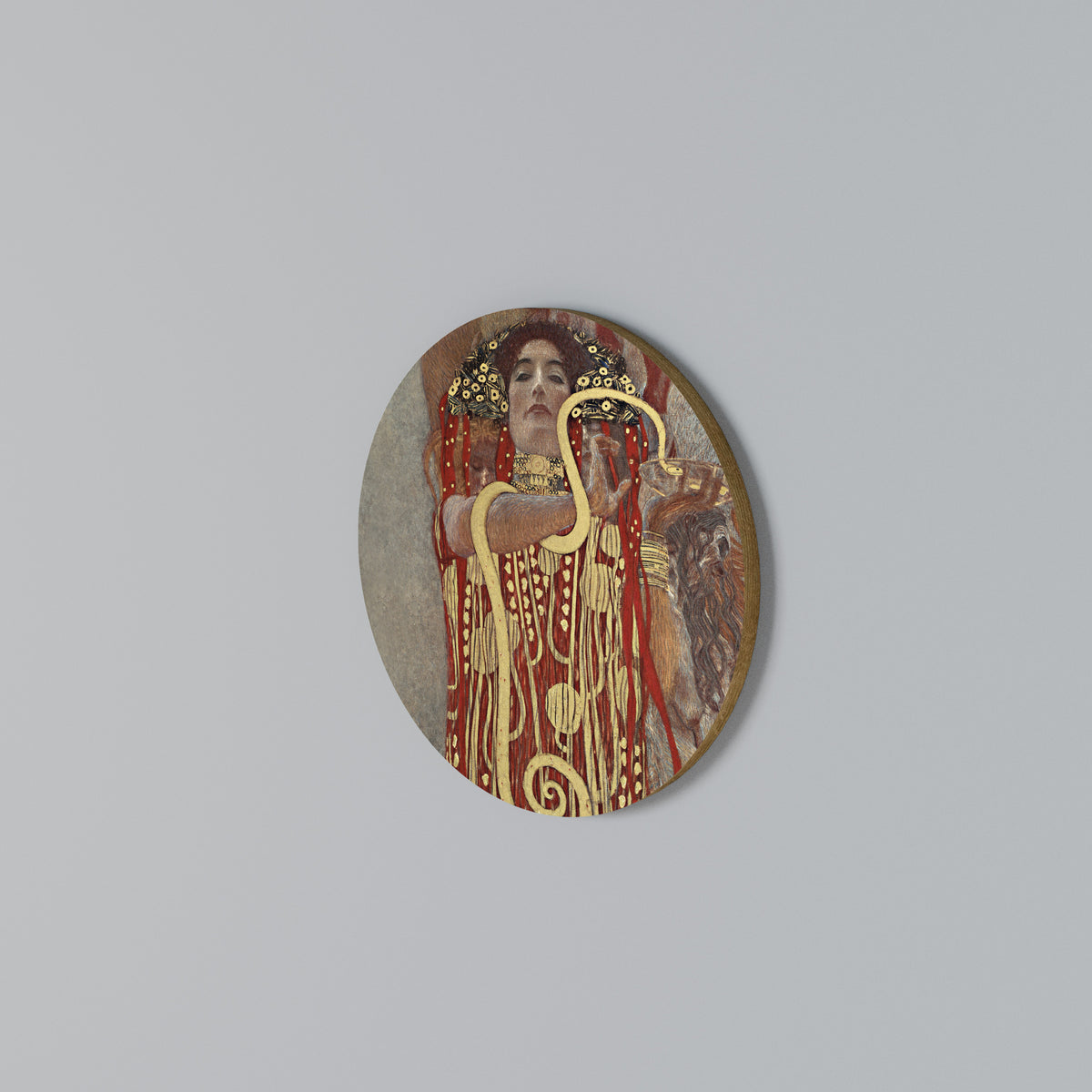 HYGIEIA BY KLIMT Arte de Parede Redonda