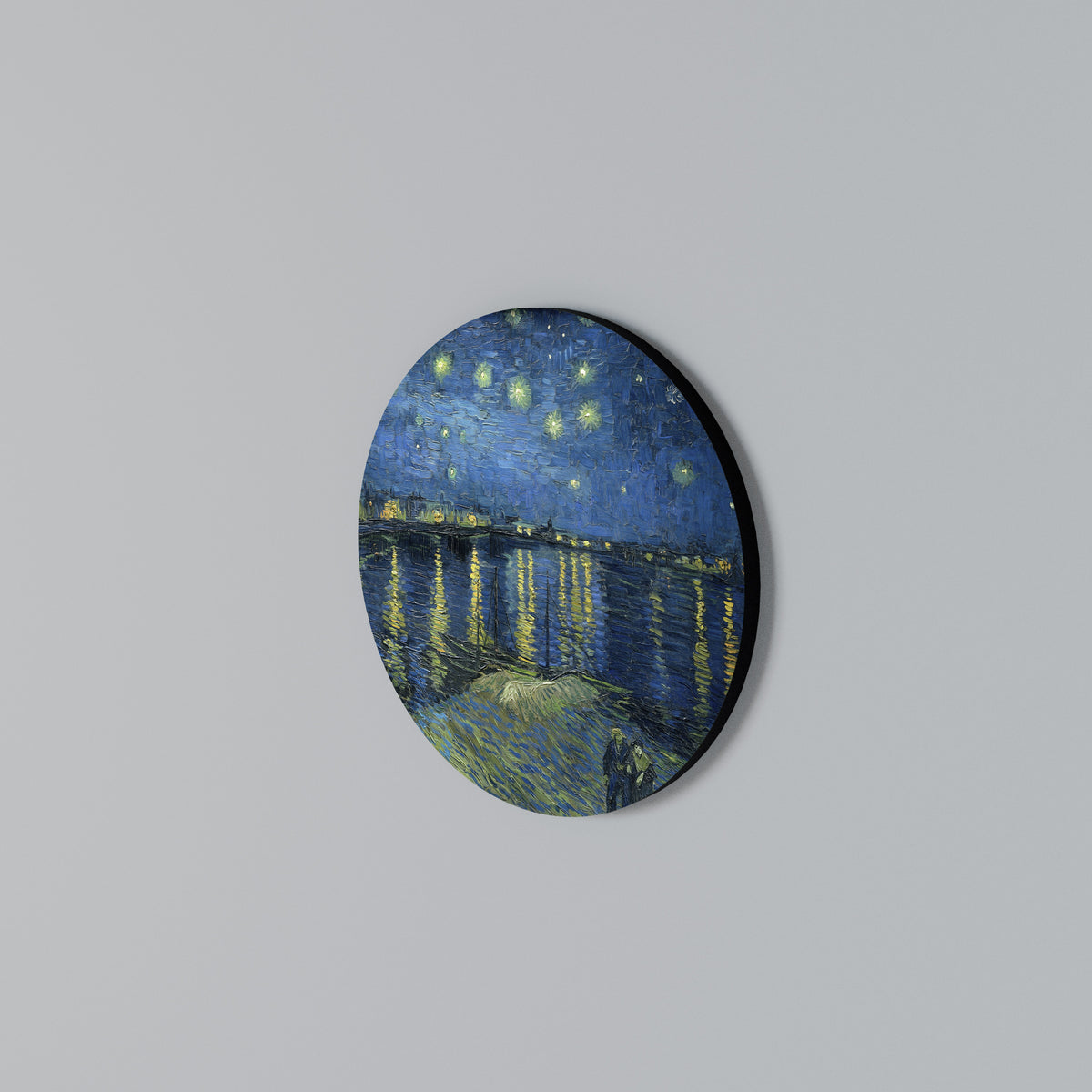 Round Wall Art – STARRY NIGHT OVER THE RHONE