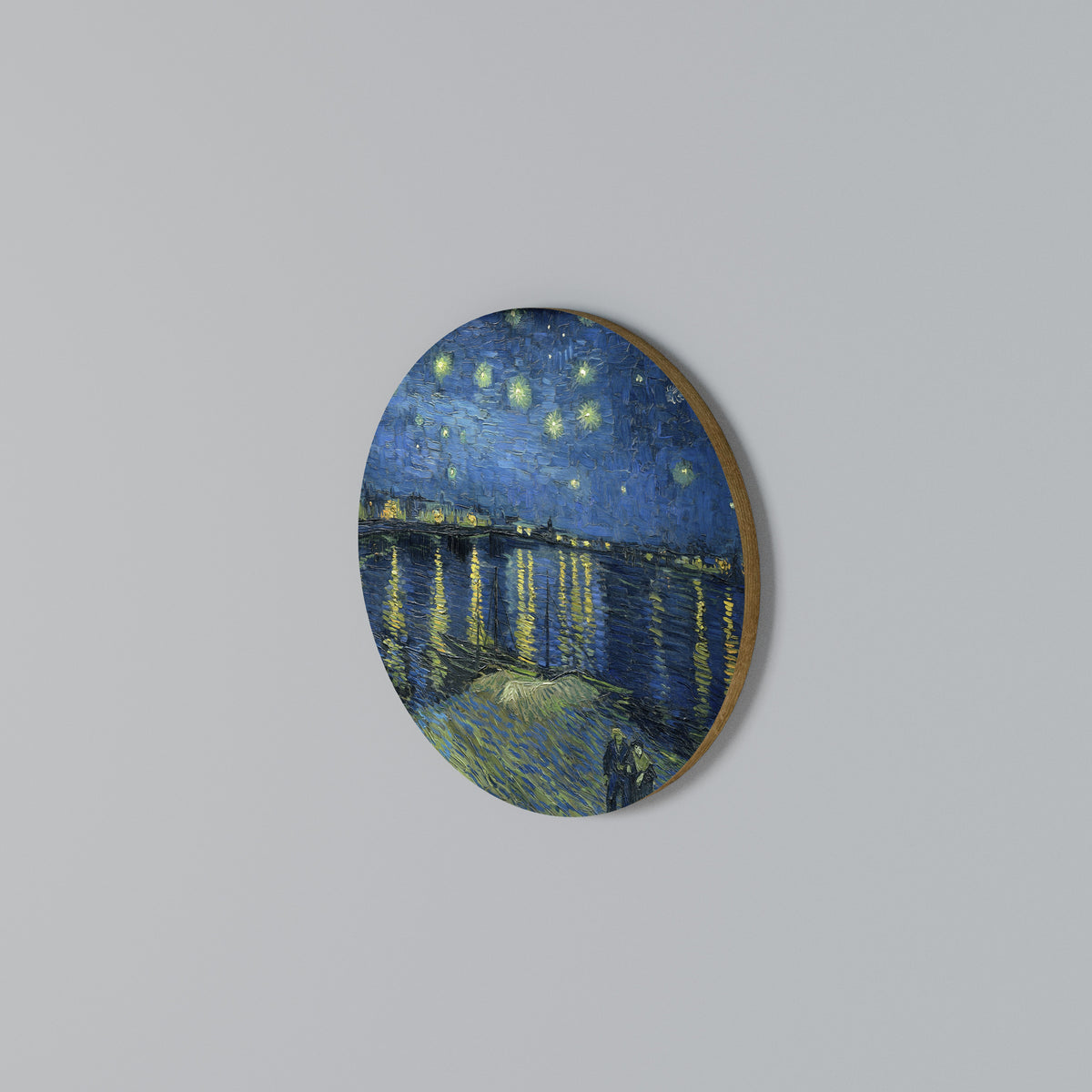 Round Wall Art – STARRY NIGHT OVER THE RHONE