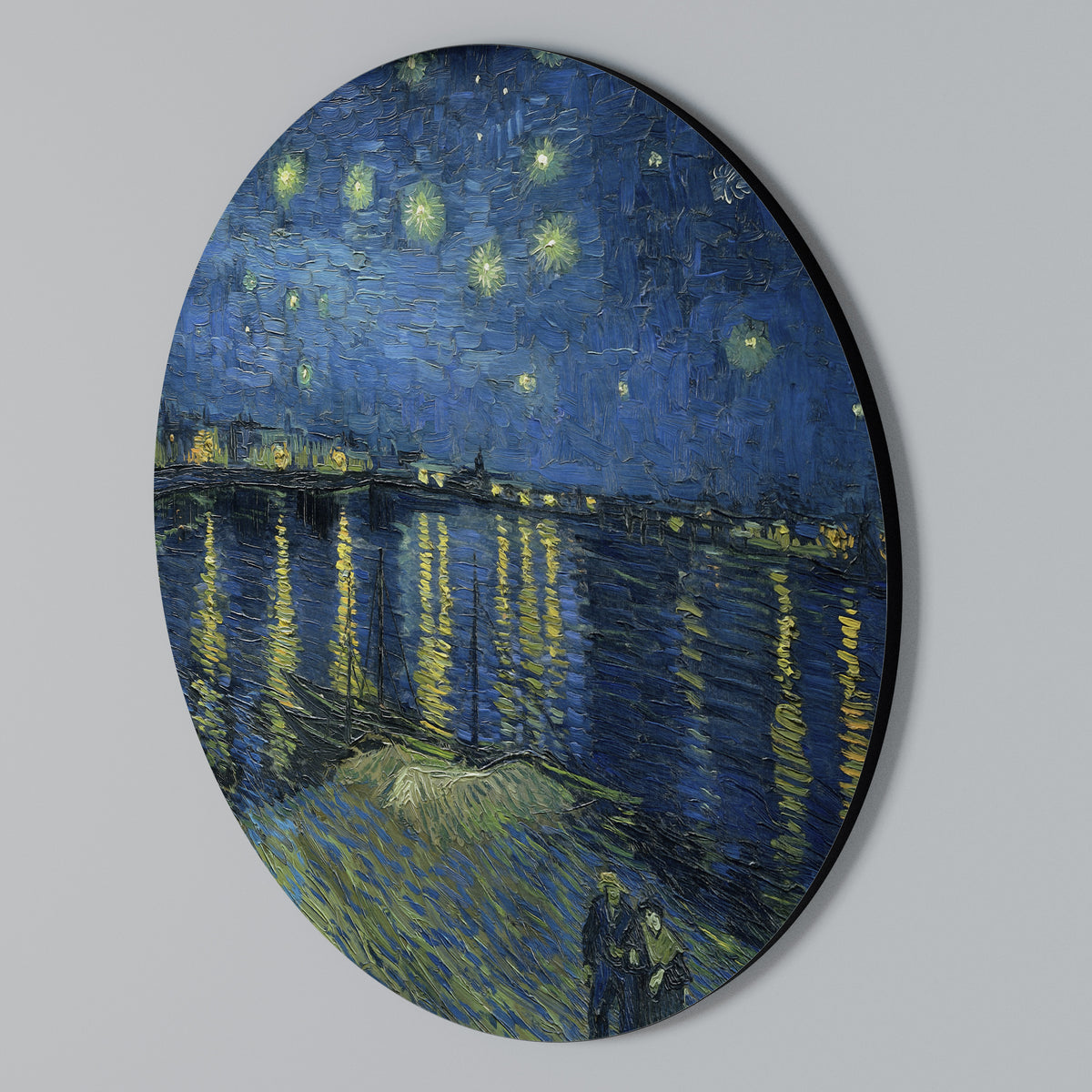 Round Wall Art – STARRY NIGHT OVER THE RHONE
