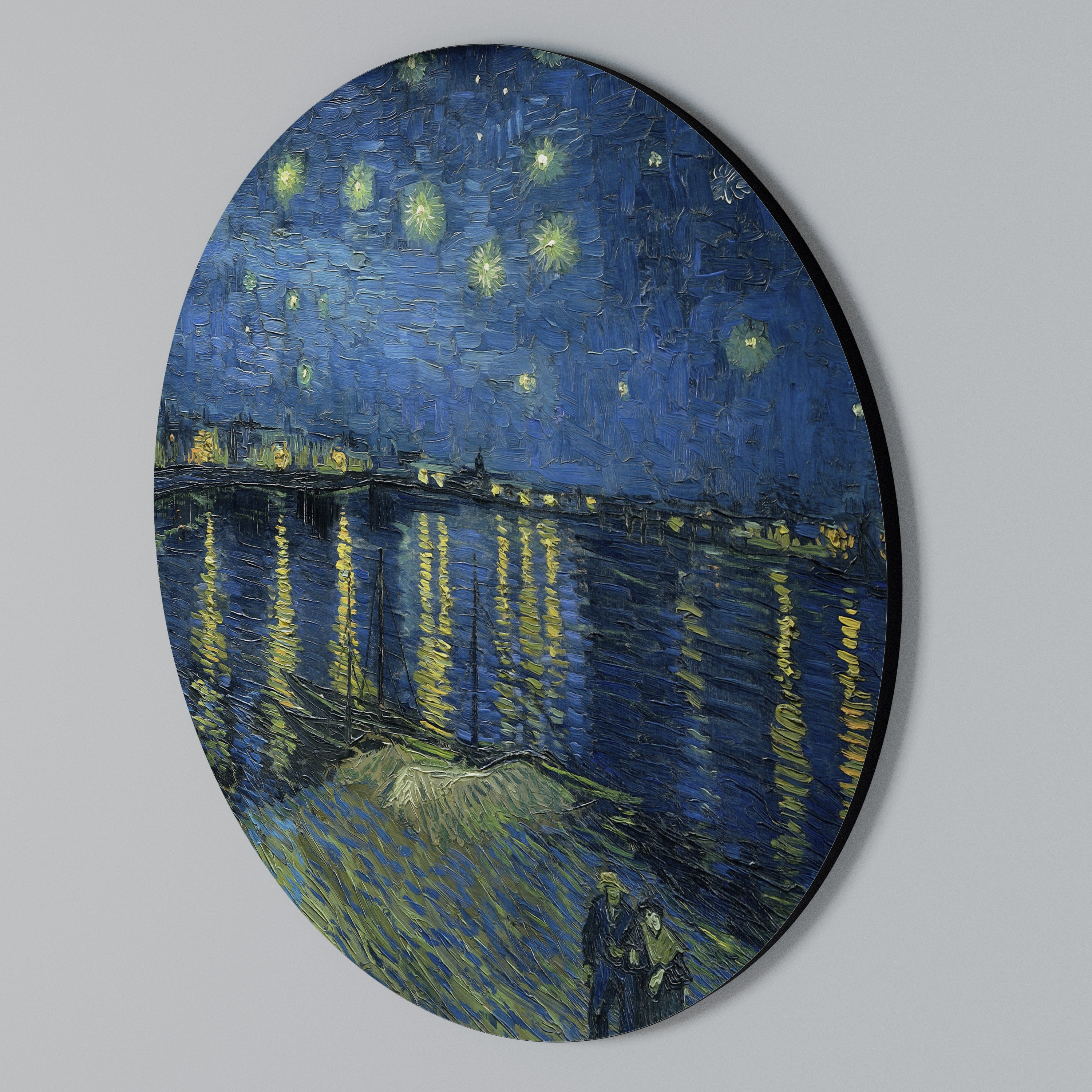 STARRY NIGHT OVER THE RHONE Arte de Parede Redonda