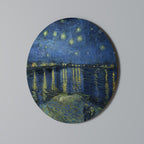 STARRY NIGHT OVER THE RHONE Quadro Redondo Decorativo