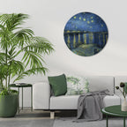 STARRY NIGHT OVER THE RHONE Quadro Redondo Decorativo