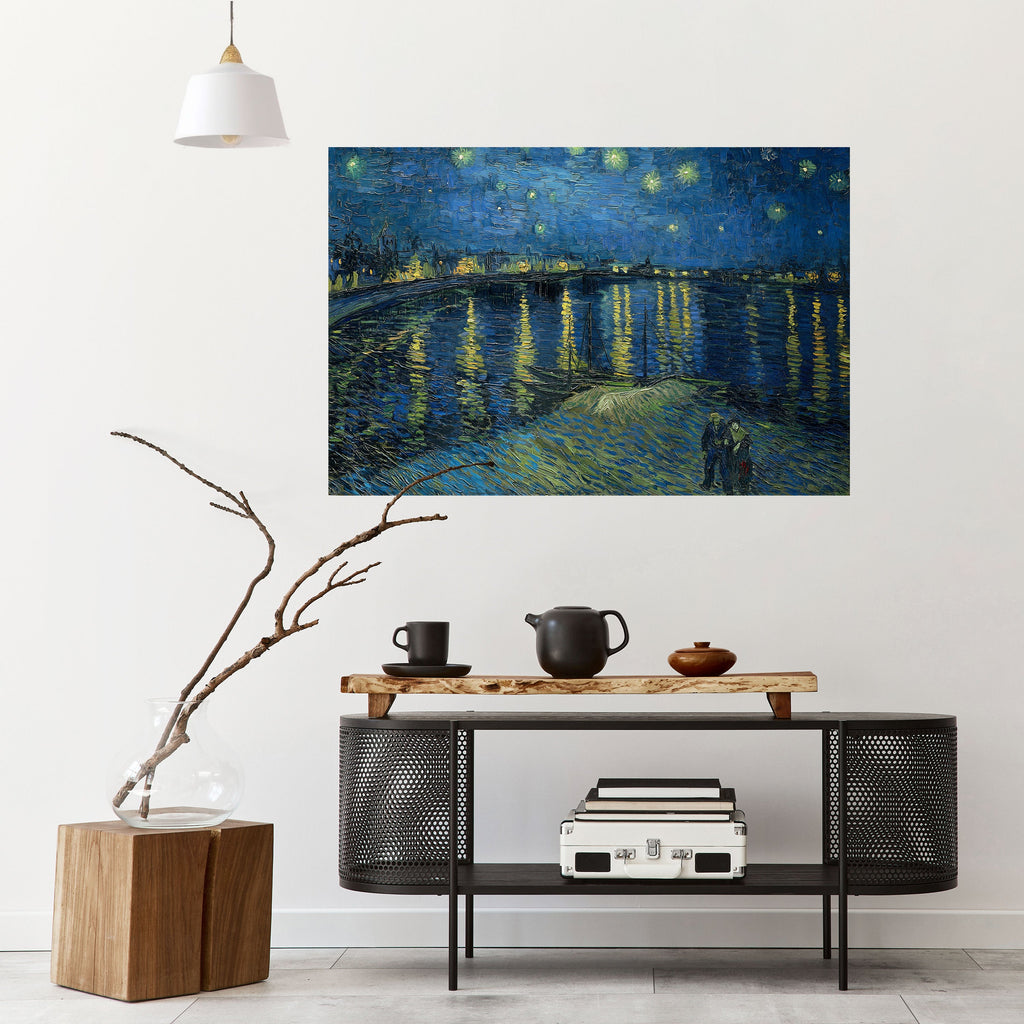 STARRY NIGHT OVER THE RHONE Peel and Stick Horizontal Poster