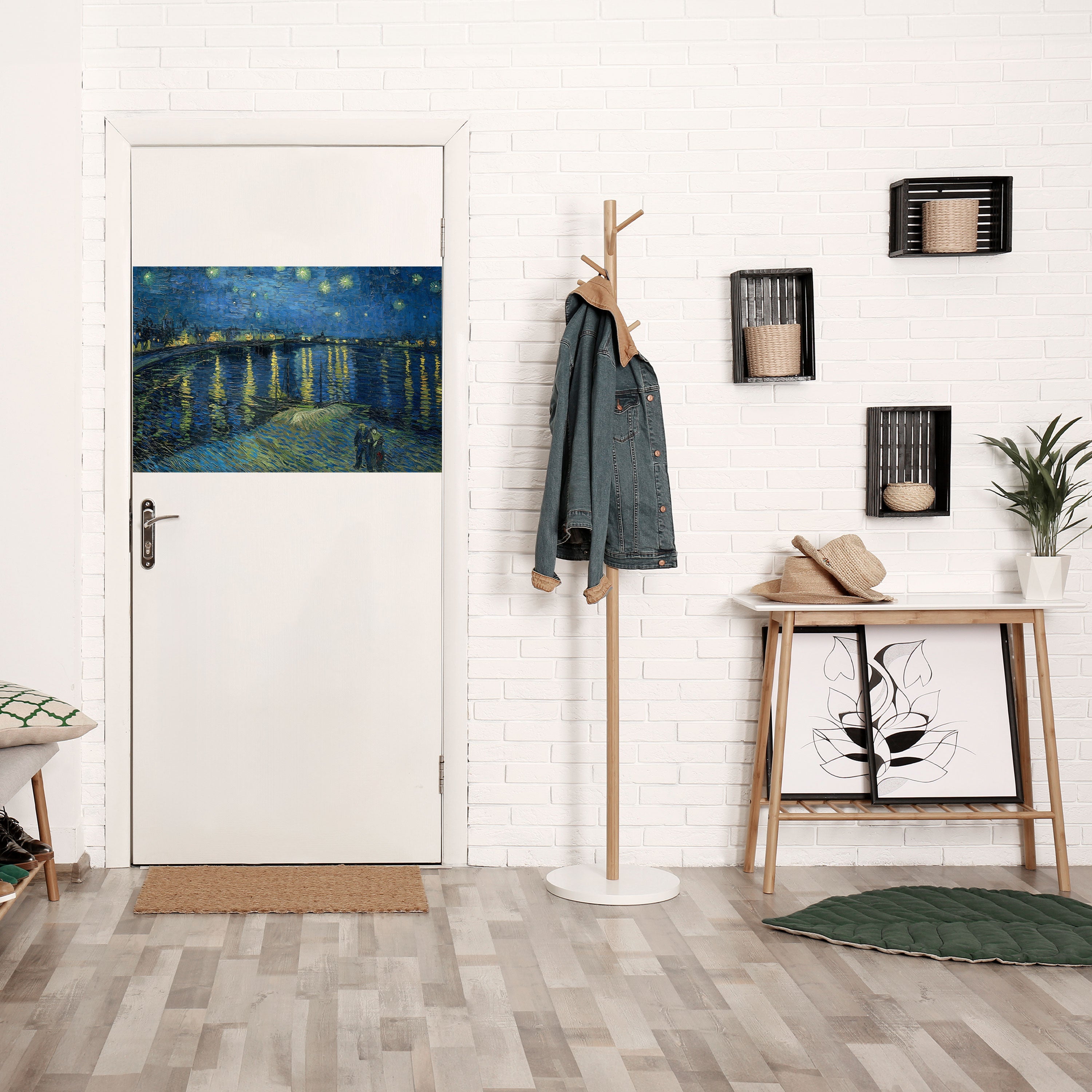 STARRY NIGHT OVER THE RHONE Peel and Stick Horizontal Poster