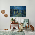 STARRY NIGHT OVER THE RHONE Peel and Stick Horizontal Poster
