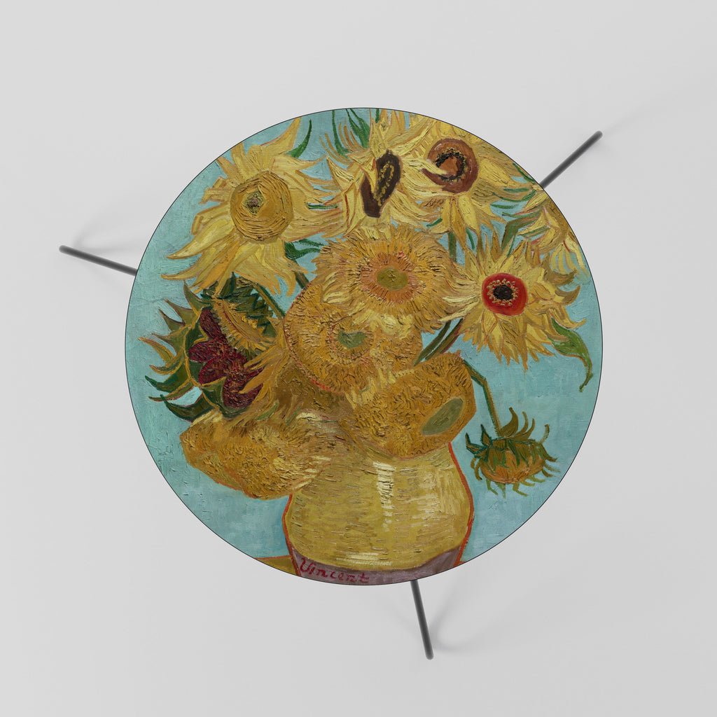 VASE WITH TWELVE SUNFLOWERS Mesa de Centro 60