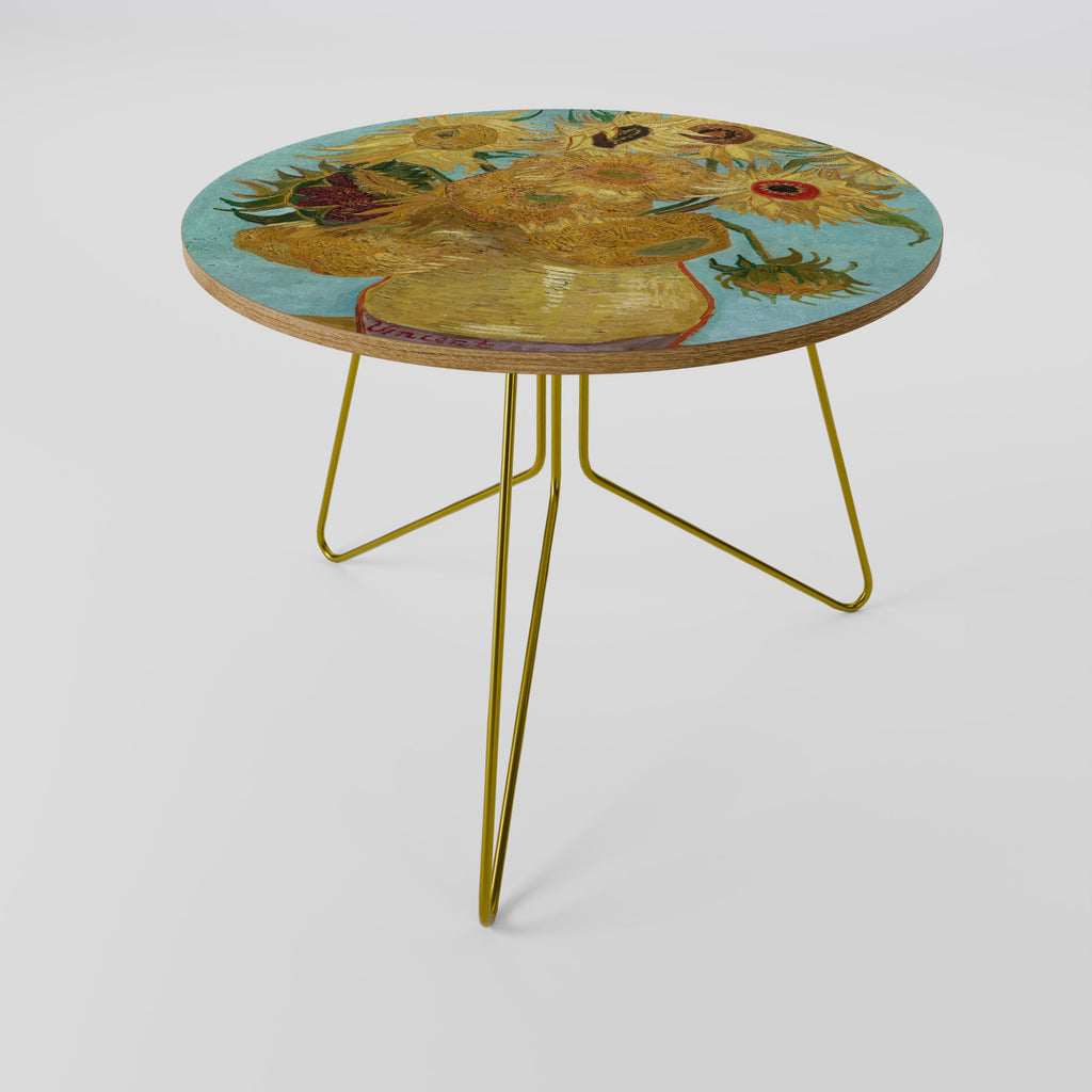 VASE WITH TWELVE SUNFLOWERS Mesa de Centro 69