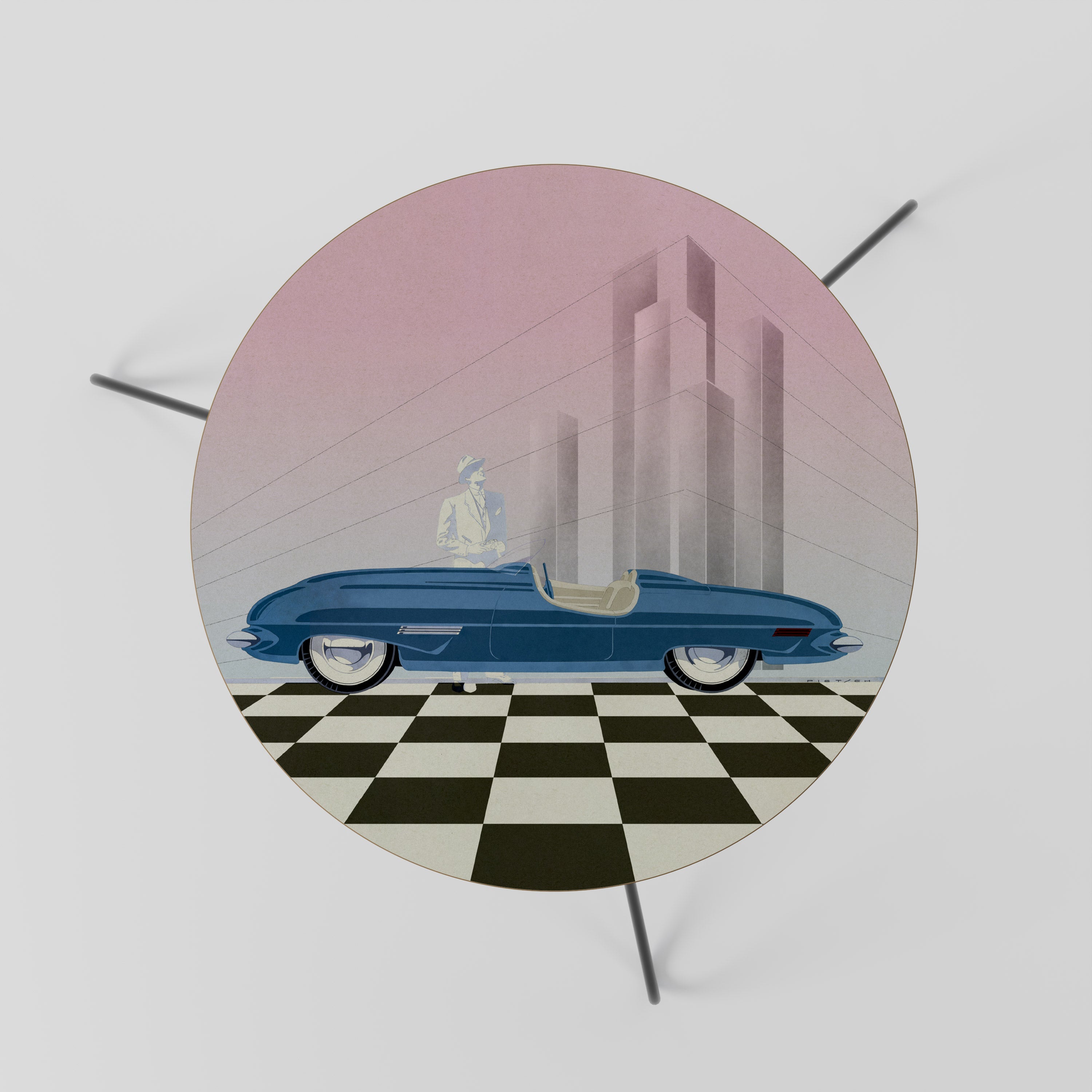 BLUE ROADSTER Mesa de Centro 60